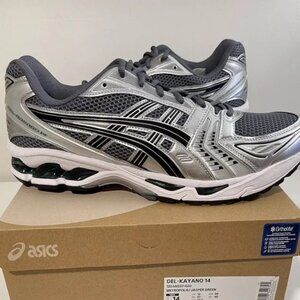 ASICS Women's Gray and Neon Blue Athletic Shoes